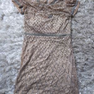 Adrianna Papell Beaded Dress Sz 8